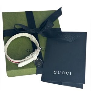 GUCCI LIMITED EDITION “GUCCI LOVES YOU” BRACELET WITH BOX, RIBBON & ENVELOPE